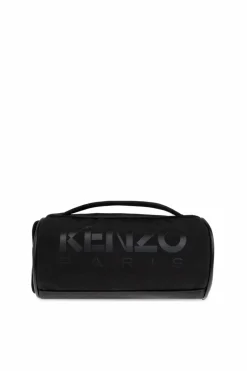 Kenzo BLACK Cosmetic bag with printed logo