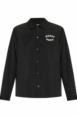 Kenzo BLACK Jacket with printed logo