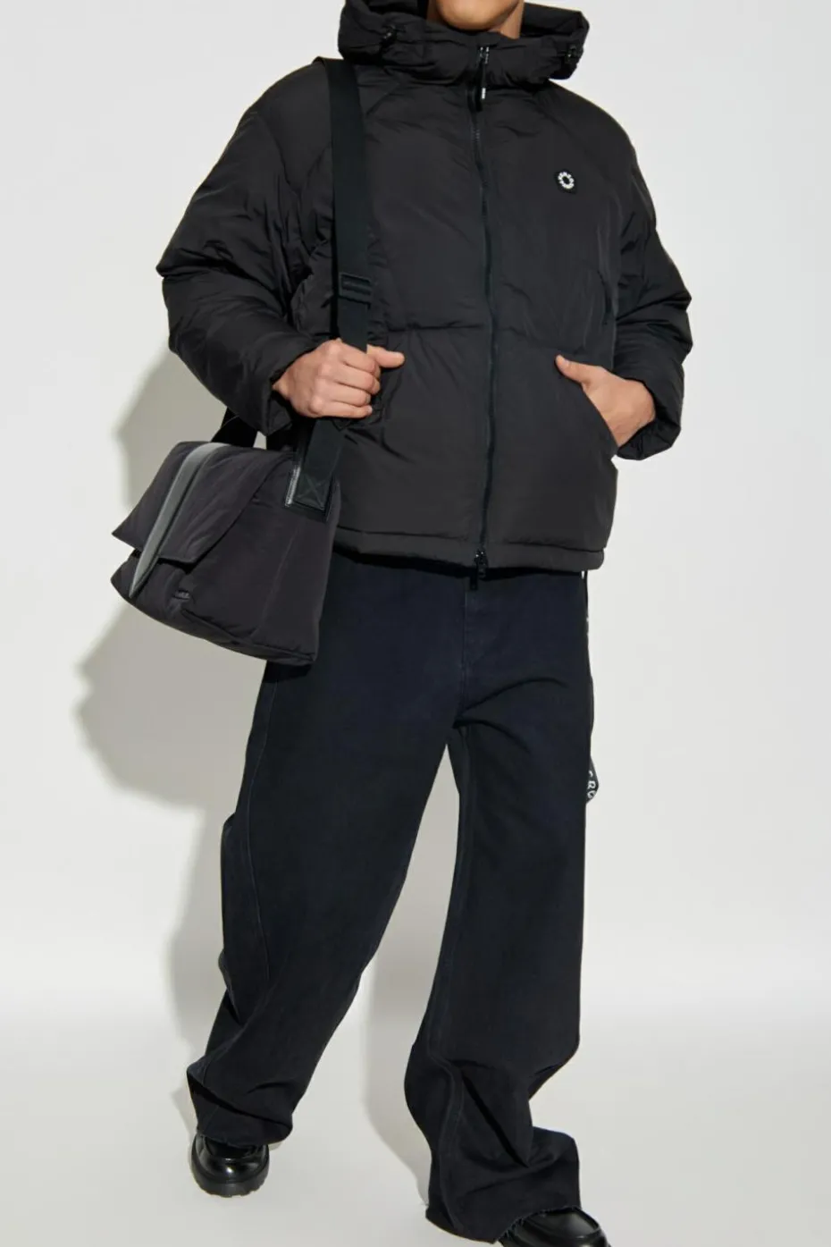 Kenzo BLACK Puffer jacket with logo