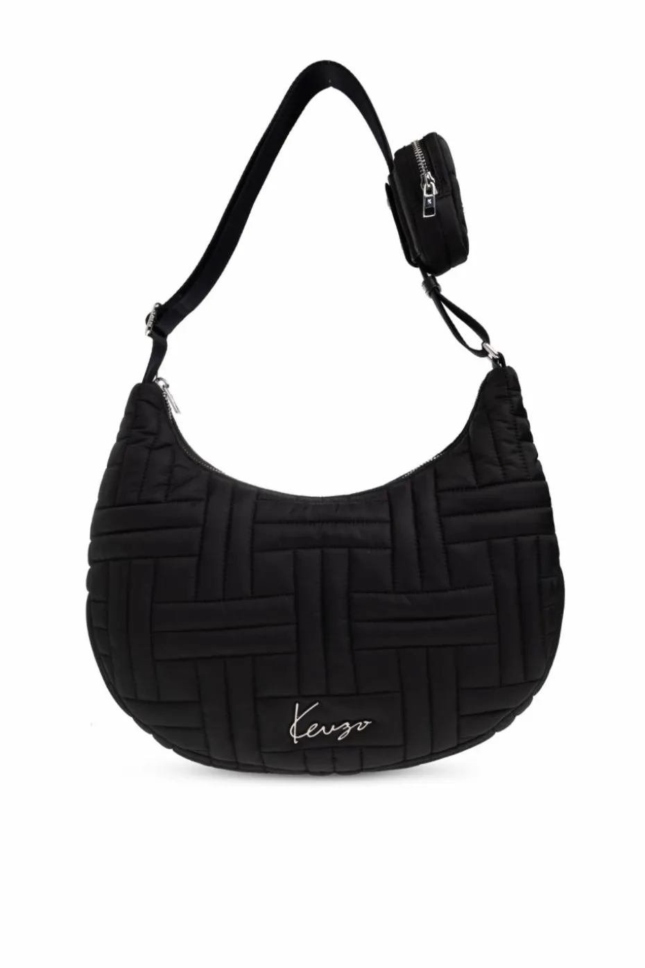 Kenzo BLACK Quilted bag with logo