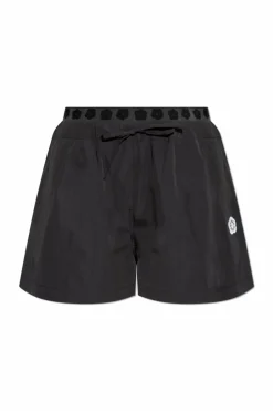 Kenzo BLACK Shorts with logo patch