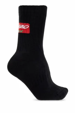 Kenzo BLACK Socks with logo