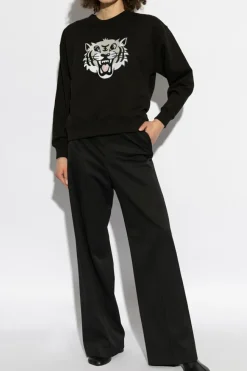 Kenzo BLACK Sweatshirt with tiger motif