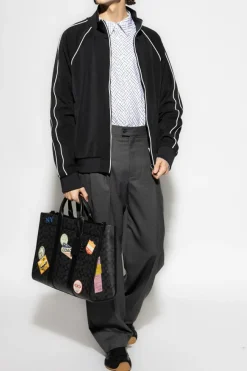 Kenzo BLACK Sweatshirt with logo patch