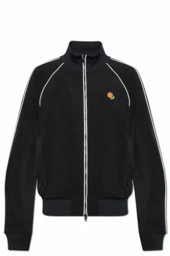 Kenzo BLACK Sweatshirt with stand-up collar