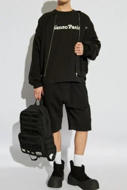 Kenzo BLACK Sweatshirt with embroidered logo