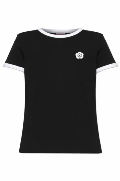 Kenzo BLACK T-shirt with logo patch
