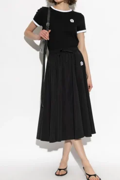 Kenzo BLACK T-shirt with logo patch