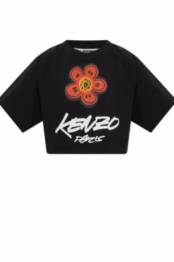Kenzo BLACK T-shirt with printed logo