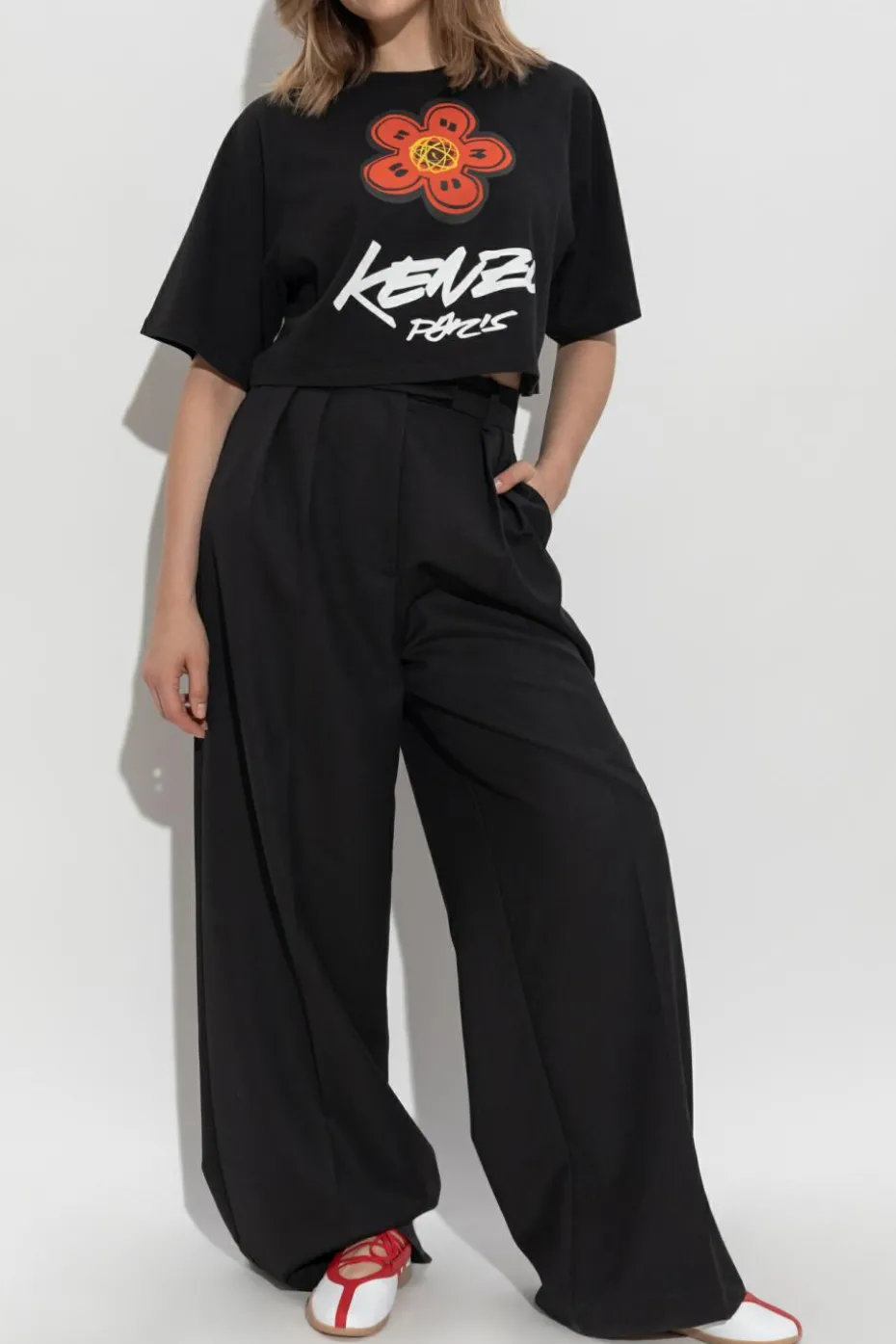 Kenzo BLACK T-shirt with printed logo