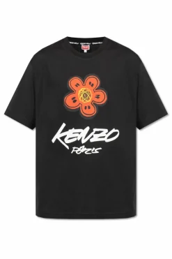 Kenzo BLACK T-shirt with printed logo
