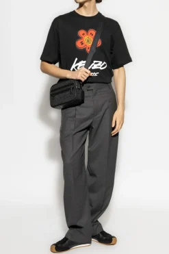 Kenzo BLACK T-shirt with printed logo