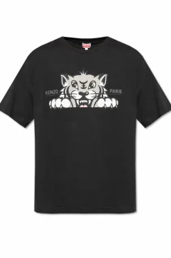 Kenzo BLACK T-shirt with printed logo