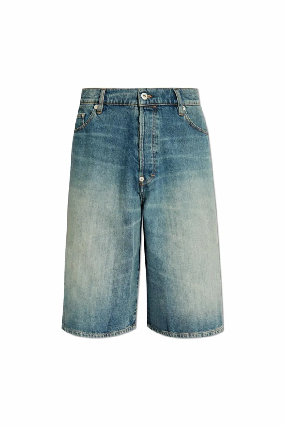 Kenzo BLUE Denim shorts with vintage effect