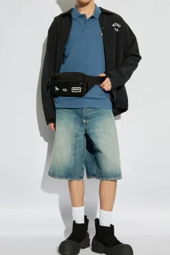 Kenzo BLUE Denim shorts with vintage effect