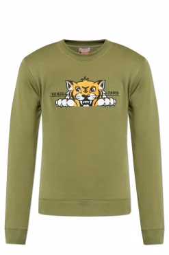 Kenzo GREEN Sweatshirt with logo