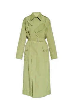 Kenzo GREEN Trench coat with belt