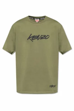 Kenzo GREEN T-shirt with printed logo