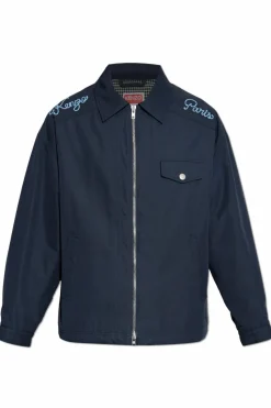 Kenzo NAVY BLUE Jacket with collar