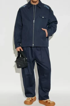 Kenzo NAVY BLUE Jacket with collar