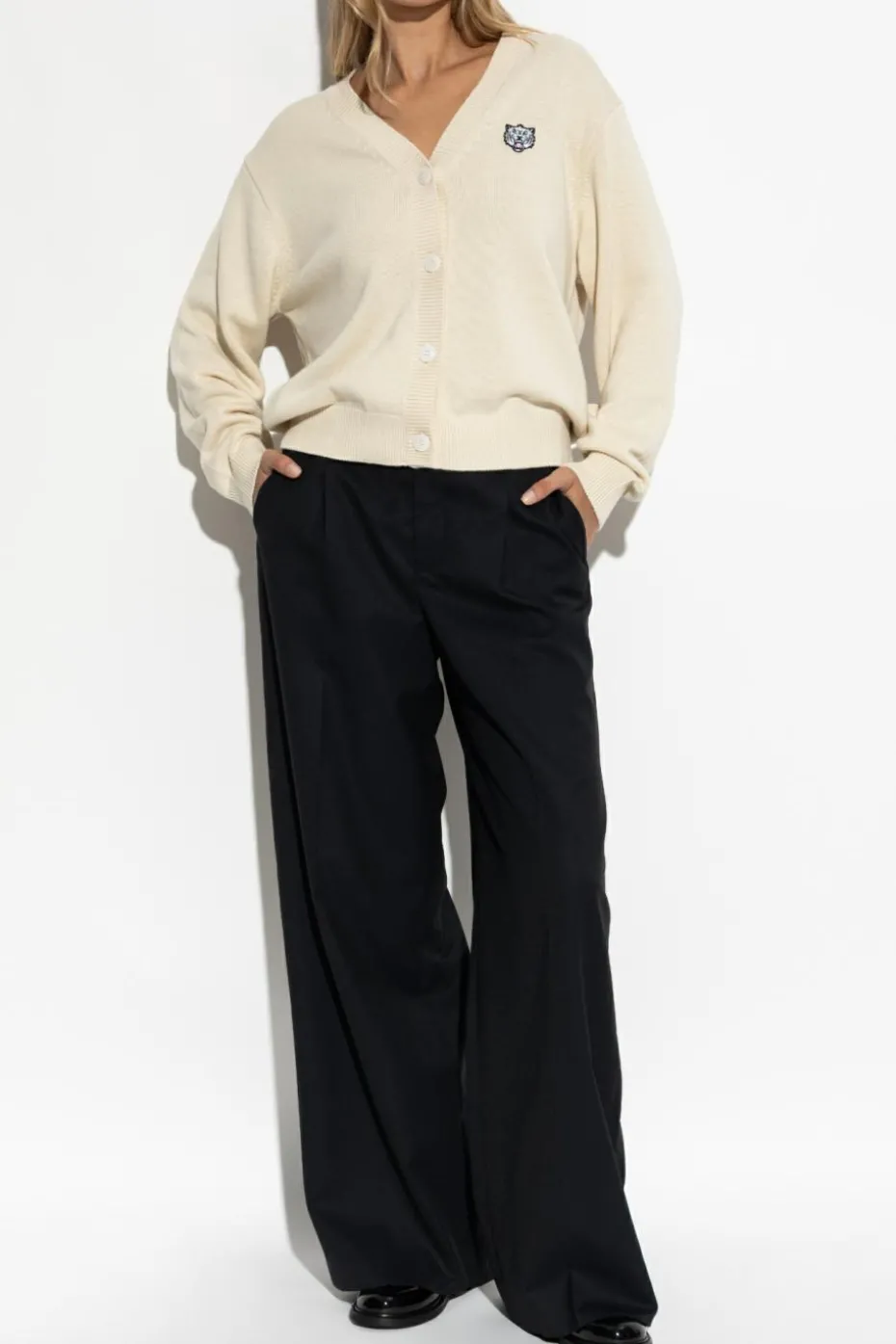 Kenzo NAVY BLUE Wool trousers