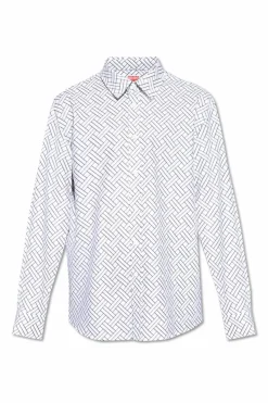 Kenzo WHITE Cotton shirt with logo