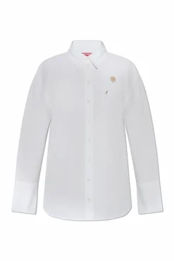 Kenzo WHITE Shirt with pin