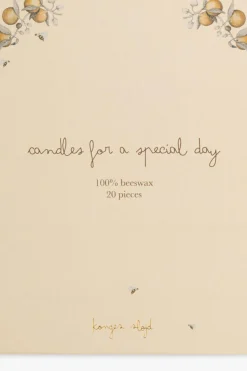 Konges Sløjd beige 20-pack birthday candles