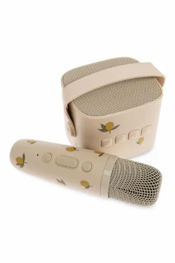 Konges Sløjd cream Karaoke set: speaker and microphone