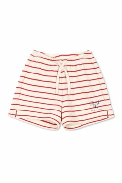 Konges Sløjd cream Striped pattern shorts
