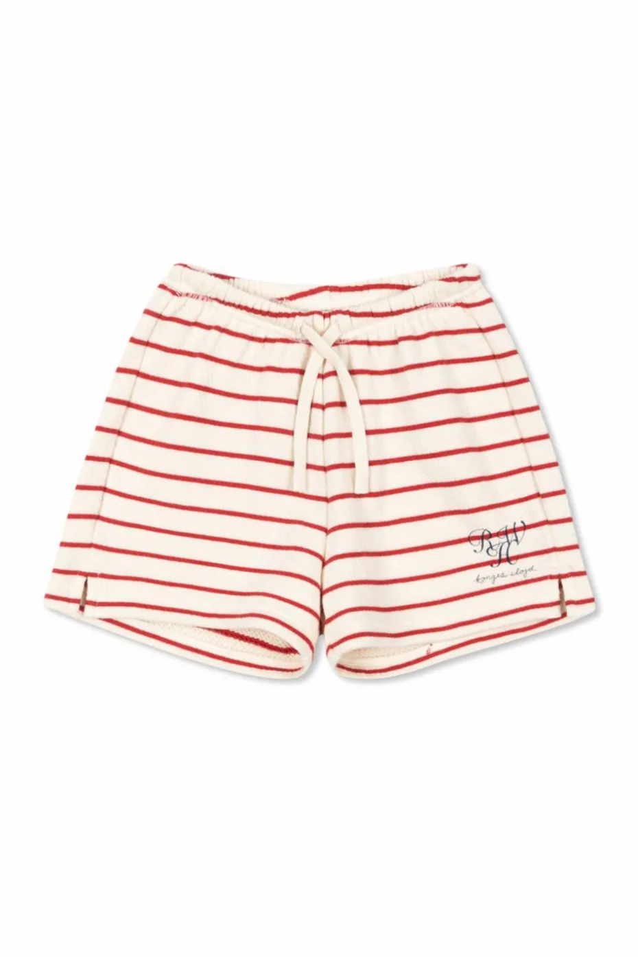 Konges Sløjd cream Striped pattern shorts