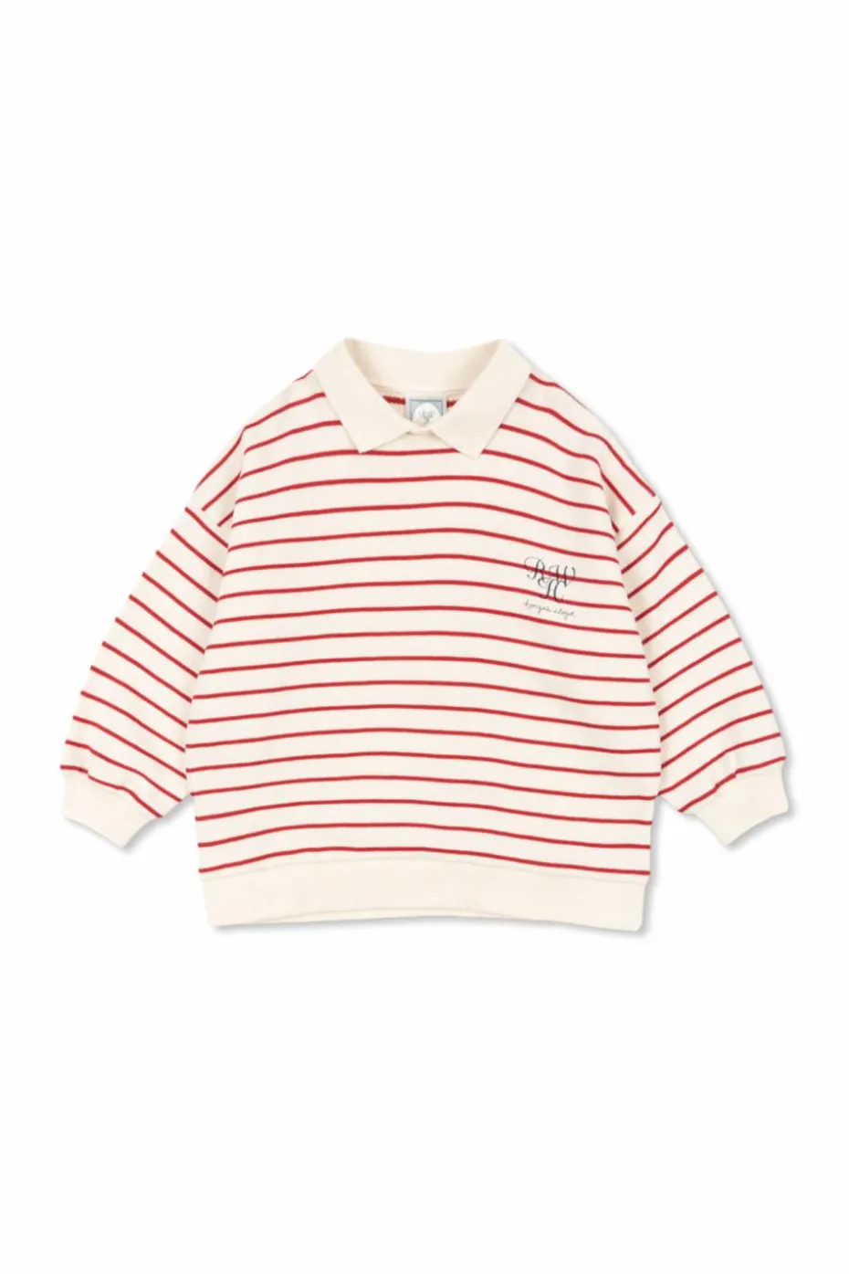 Konges Sløjd cream Sweatshirt with collar