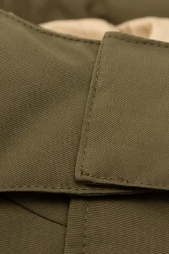 Konges Sløjd GREEN Down jacket with detachable hood