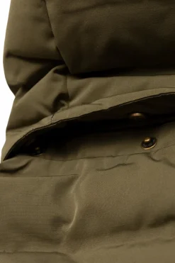 Konges Sløjd GREEN Down jacket with detachable hood