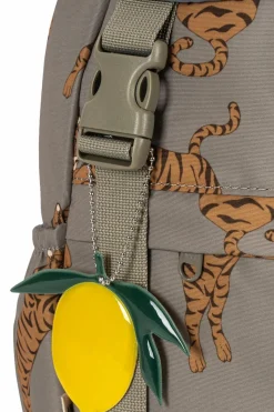 Konges Sløjd GREY Backpack with animal motif