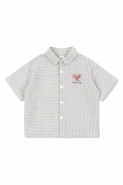 Konges Sløjd GREY Shirt with striped pattern