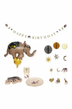 Konges Sløjd MULTICOLOUR Safari Birthday Set