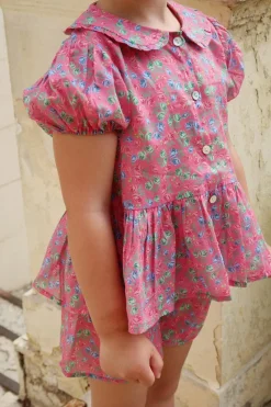 Konges Sløjd PINK Floral motif shorts
