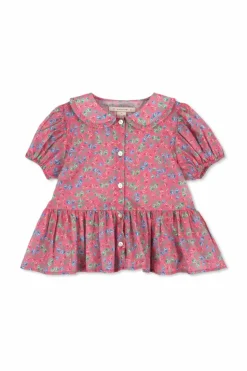 Konges Sløjd PINK Shirt with floral motif