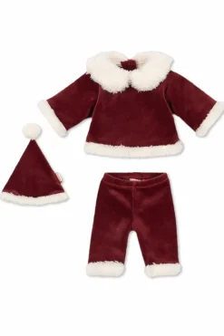 Konges Sløjd RED Festive doll set: top, pants, and hat