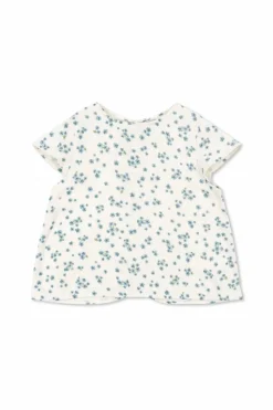 Konges Sløjd WHITE Top with floral motif