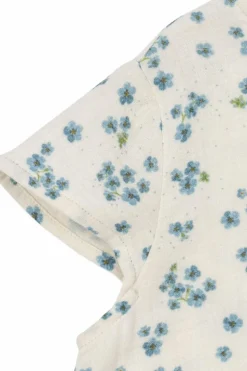 Konges Sløjd WHITE Top with floral motif
