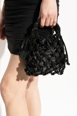 Kurt Geiger BLACK Handbag Macrame Small