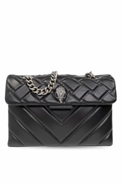 Kurt Geiger BLACK āKensingtonā quilted shoulder bag