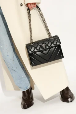 Kurt Geiger BLACK ‘Kensington’ quilted shoulder bag