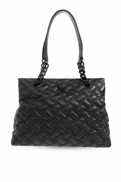 Kurt Geiger BLACK āKensingtonā quilted shopper bag