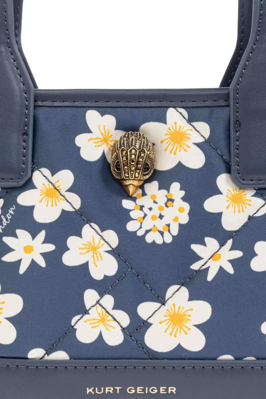 Kurt Geiger BLUE Handbag `Recycled SQ XS`