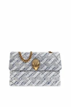 Kurt Geiger BLUE ‘Kensington XXL’ denim shoulder bag
