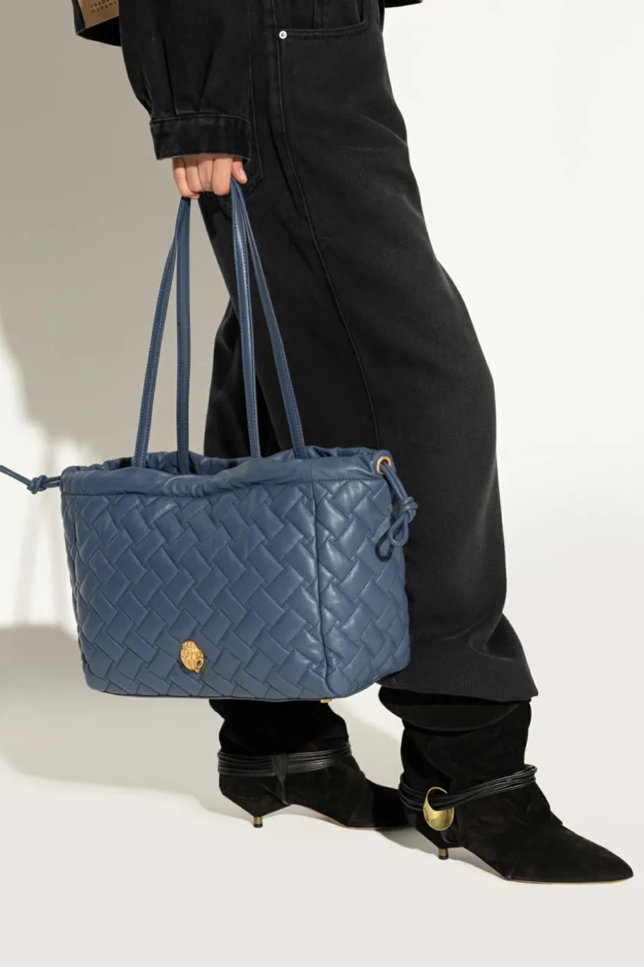 Kurt Geiger BLUE "Kensington String" shopper bag