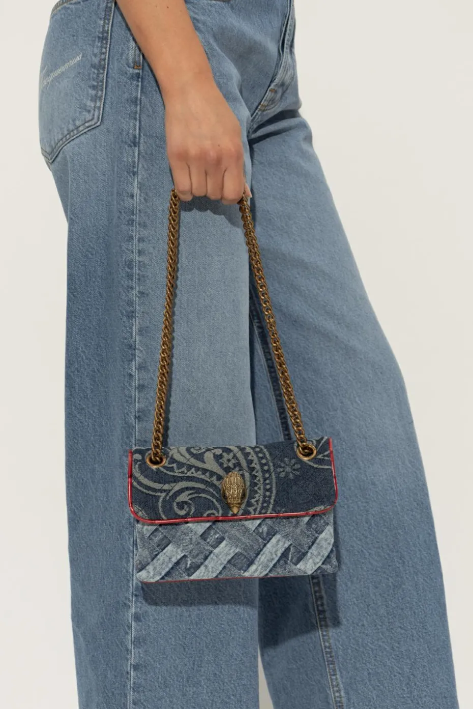 Kurt Geiger BLUE Shoulder bag `Kensington Mini`